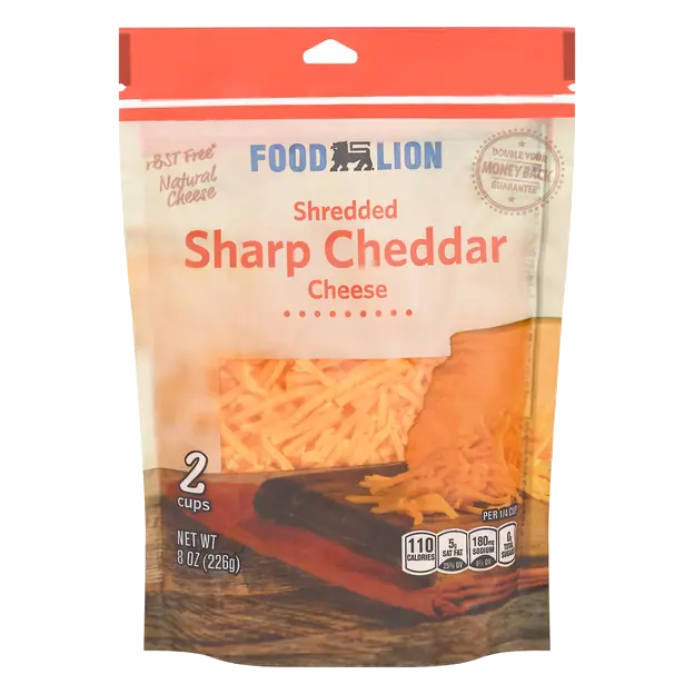 Natural Shredded Sharp Cheddar Cheese
