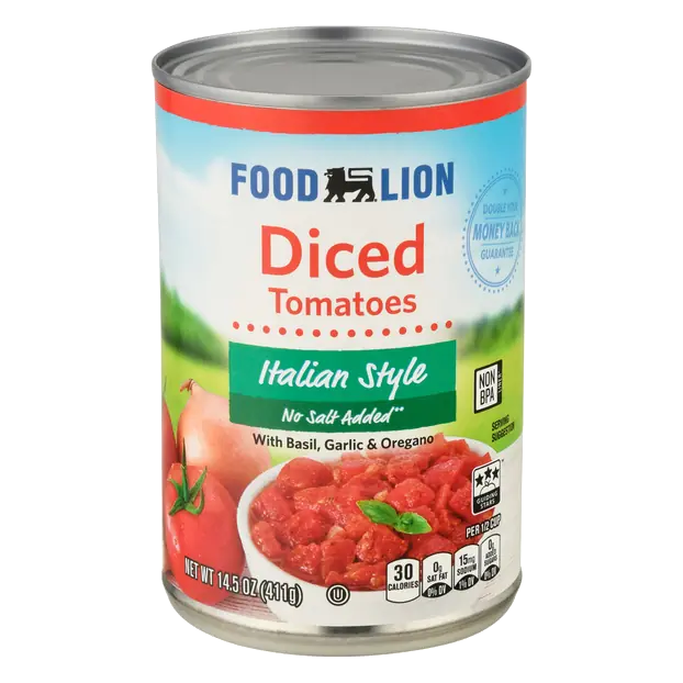 No Salt Added Italian Style Diced Tomatoes