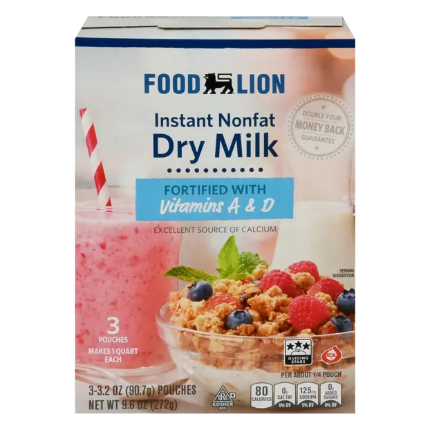 Non Fat Instant Dry Milk - 3 ct