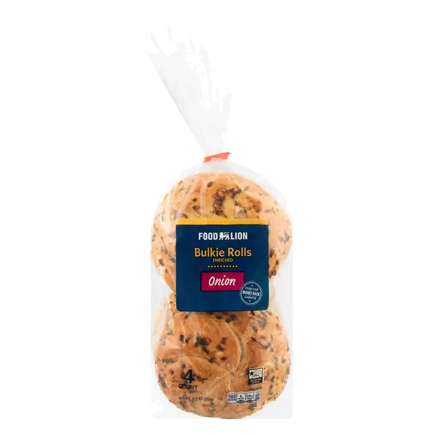 Onion Bulkie Rolls - 4 ct