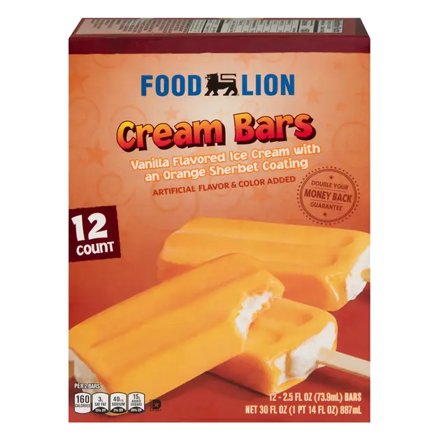 Orange Cream Bars - 12 ct