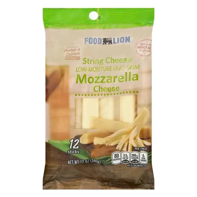 Part-Skim Mozzarella String Cheese - 12 ct