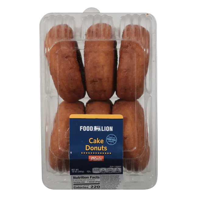 Plain Cake Donuts - 6 ct