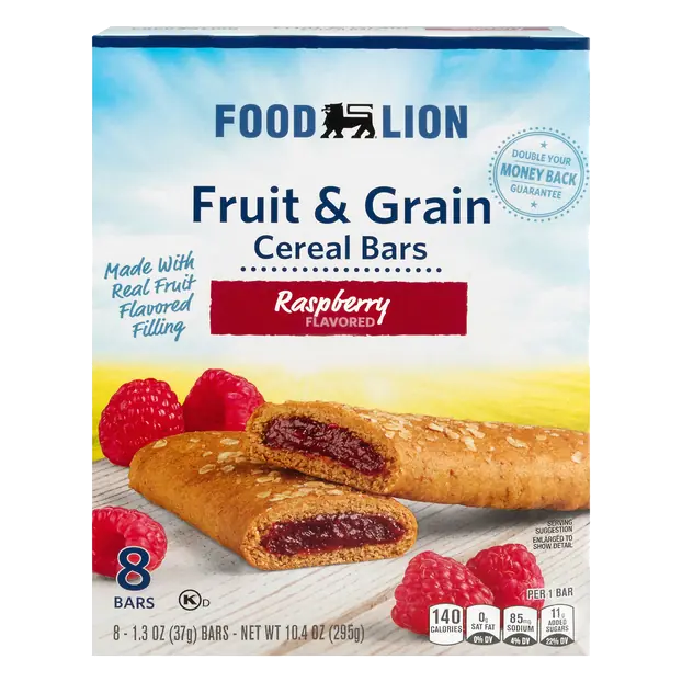 Raspberry Fruit & Grain Cereal Bars - 8 ct