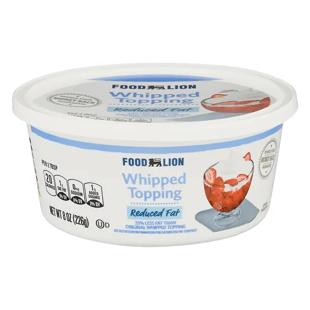Reduced Fat Whipped Cream Topping