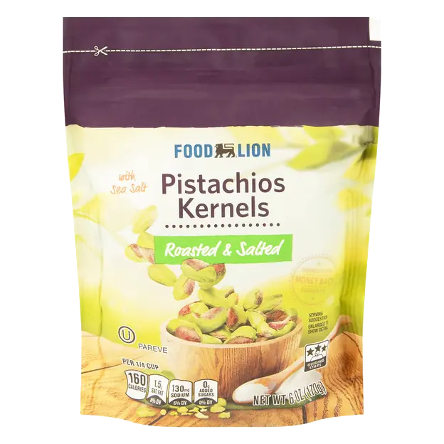 Roasted & Salted Pistachio Kernels with Sea Salt
