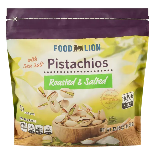 Roasted & Salted Pistachios with Sea Salt