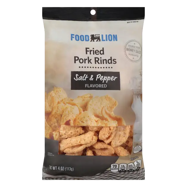 Salt & Pepper Flavored Pork Rinds