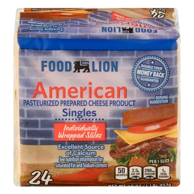 Singles Yellow American Cheese Slices - 24 ct