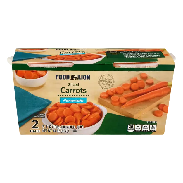 Sliced Carrots Microwavable - 2 ct