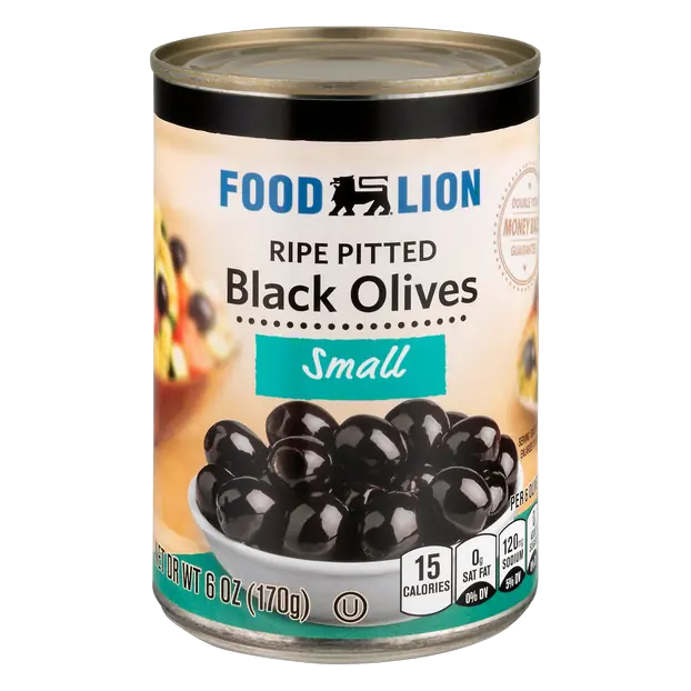Small Ripe Pitted Black Olives