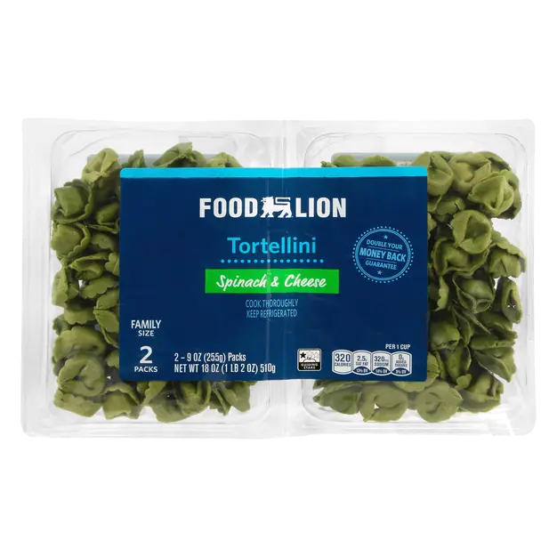 Spinach & Cheese Tortellini Pasta Family Size - 2 ct Fresh
