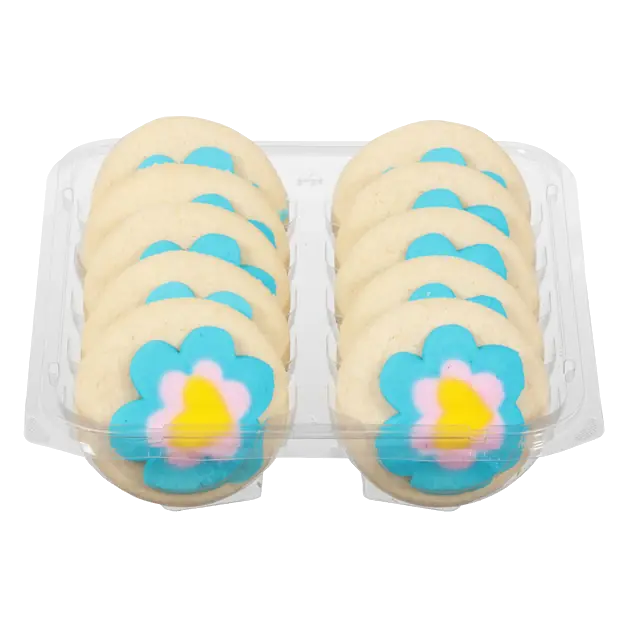 Spring Frosted Vanilla Cookies