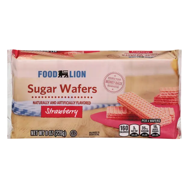 Strawberry Sugar Wafer Cookies