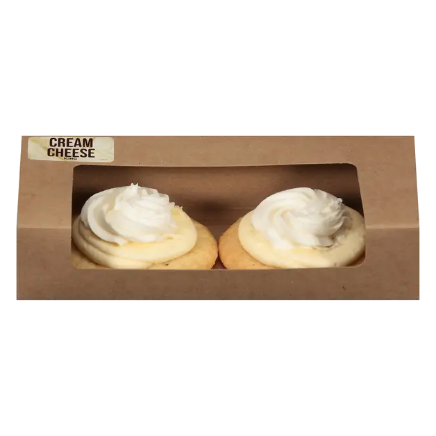 Sugar Cookies with Cream Cheese Icing - 2 ct