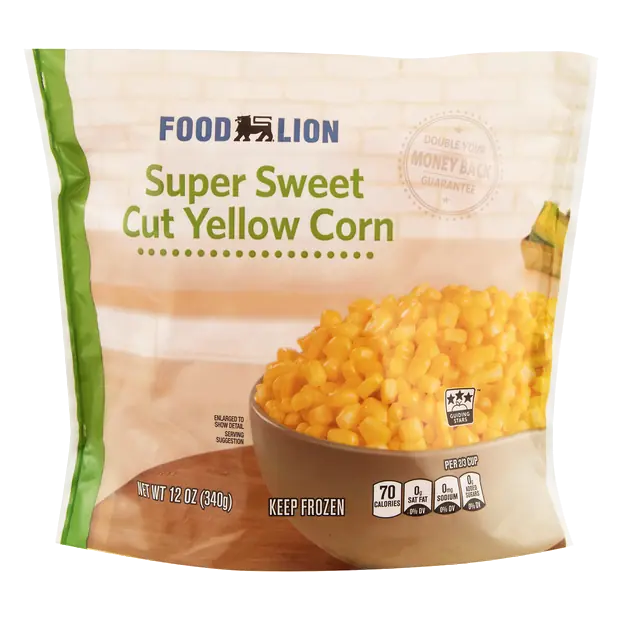Super Sweet Cut Yellow Corn Frozen