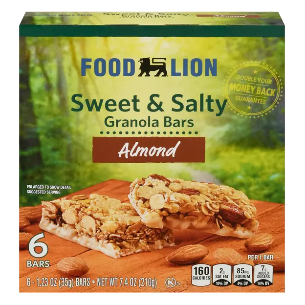 Sweet & Salty Almond Granola Bars - 6 ct