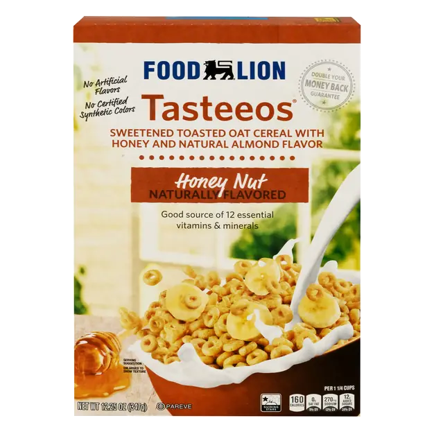 Tasteeos Honey Nut Toasted Oat Cereal