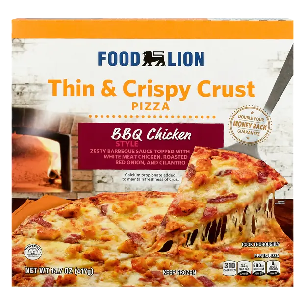 Thin & Crispy Crust BBQ Chicken Style Pizza Frozen