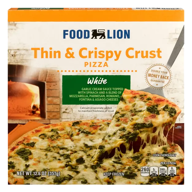 Thin & Crispy Crust White Pizza Frozen