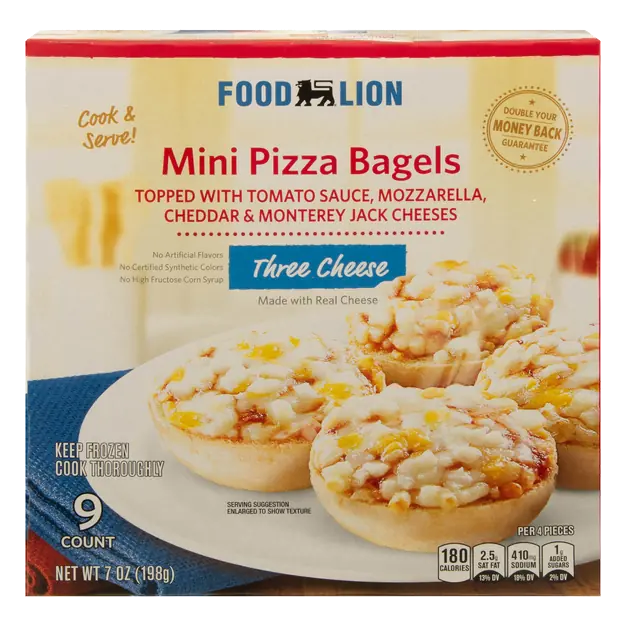 Three Cheese Mini Pizza Bagels - 9 ct Frozen