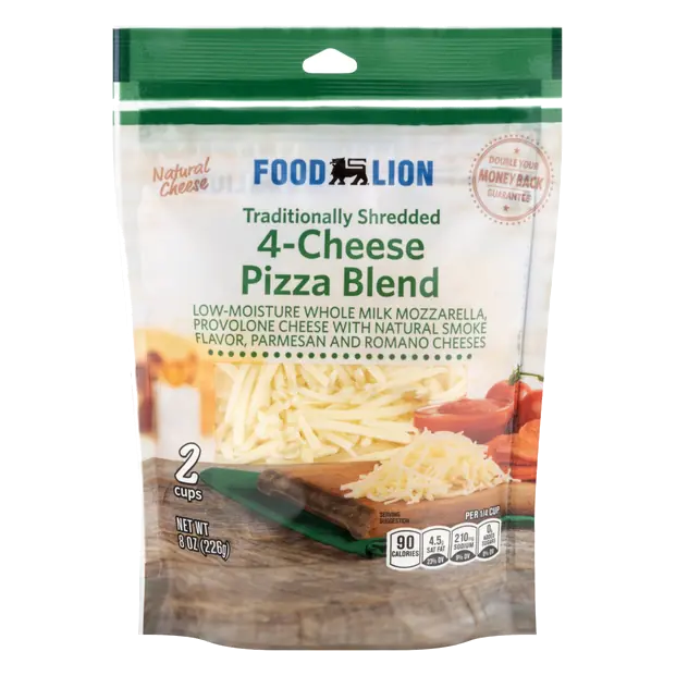 Traditionally Shredded 4-Cheese Pizza Blend