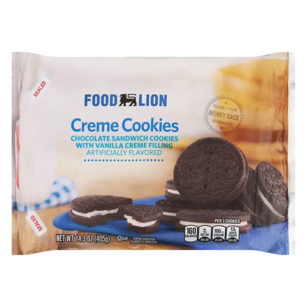 Vanilla Creme Chocolate Sandwich Cookies