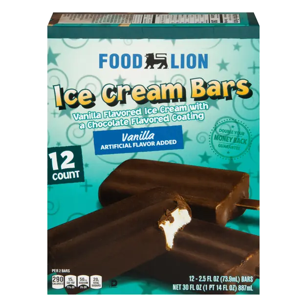Vanilla Ice Cream Bars - 12 ct