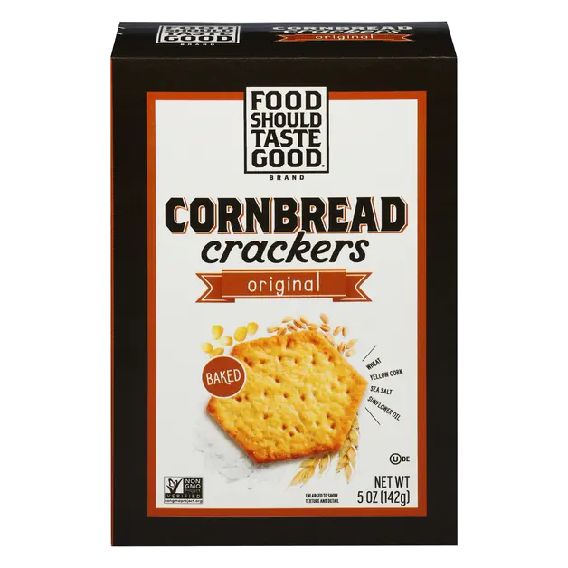 Food Should Taste Good Cornbread Crackers, Original