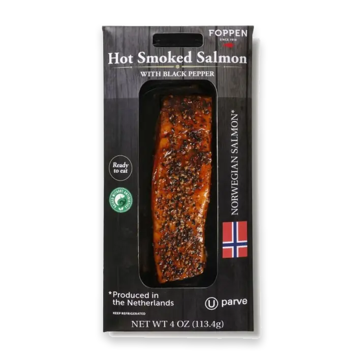 Hot Smoked Salmon with Black Pepper