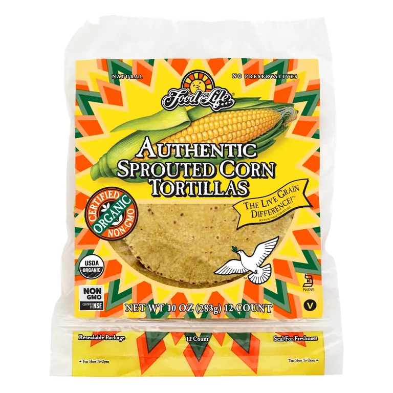 Corn Flourless Sprouted Tortillas