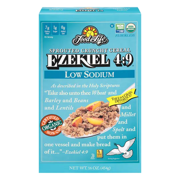 Low Sodium Sprouted Crunchy Cereal