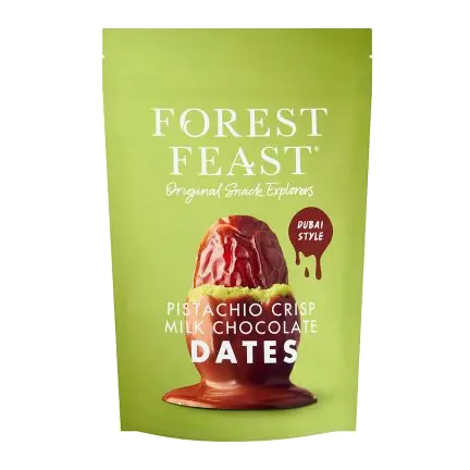 Pistachio Crisp Milk Chocolate Dates