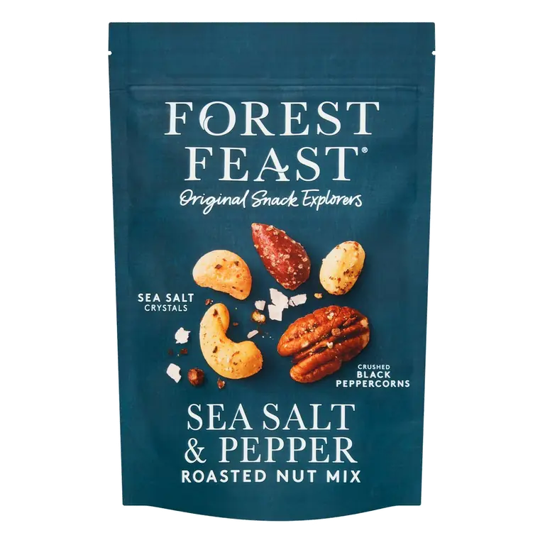 Slow Roasted Sea Salt & Black Peppercorn Nut Mix 120g