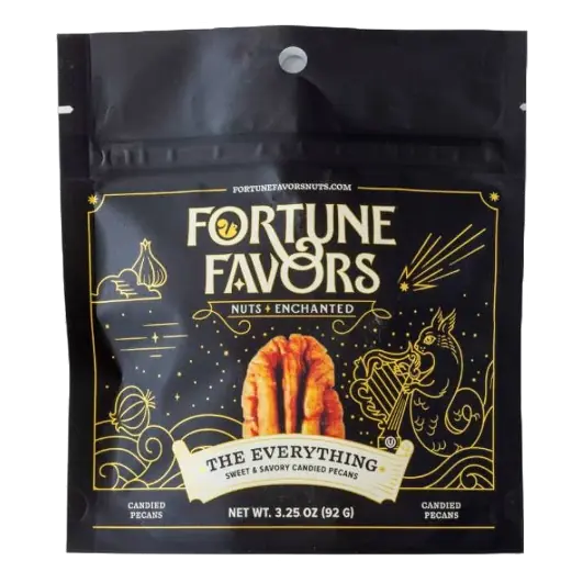 Fortune Favors Pecan Candied Pouch, 3.25oz: Dairy-Free, Gluten-Free