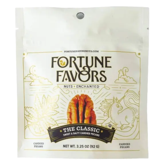Fortune Favors Pecans Candied Classic Pouch, 3.25oz
