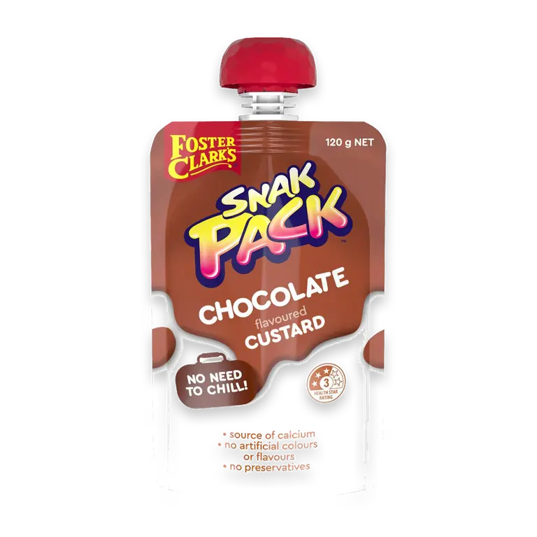 Snak Pack Chocolate Flavoured Custard Pouch