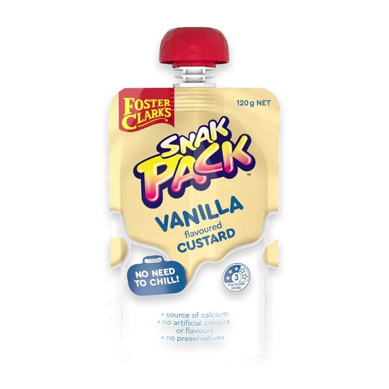 Snak Pack Vanilla Flavoured Custard Pouch