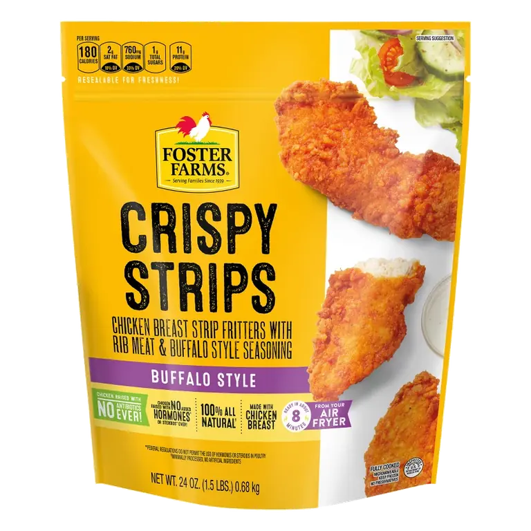 Foster Farms Buffalo Strips - Frozen - 24oz