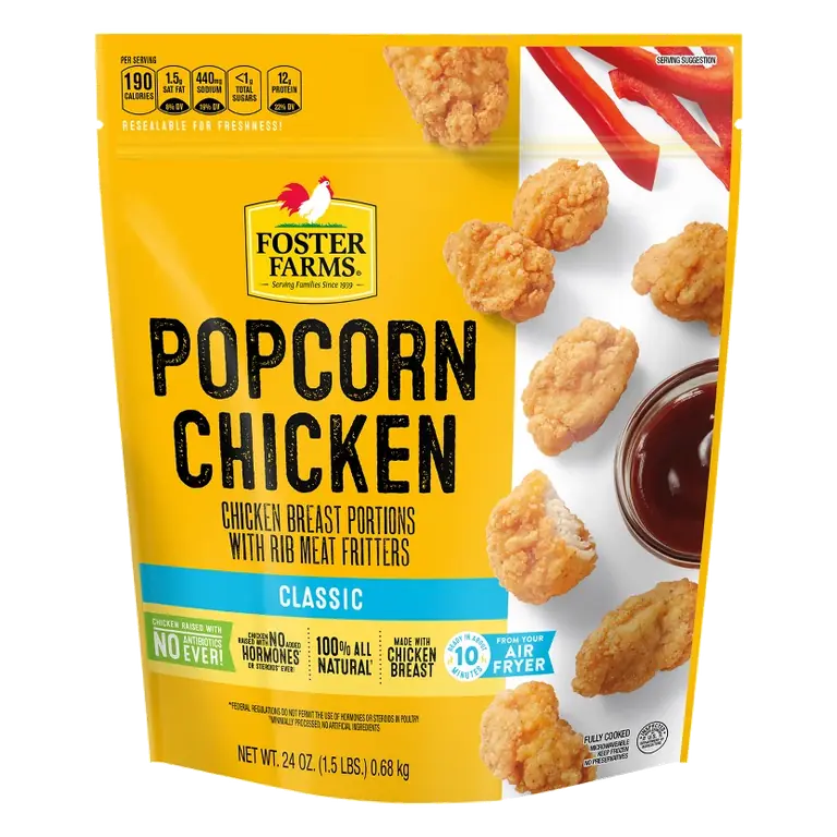 Foster Farms Popcorn Chicken - Frozen - 24oz