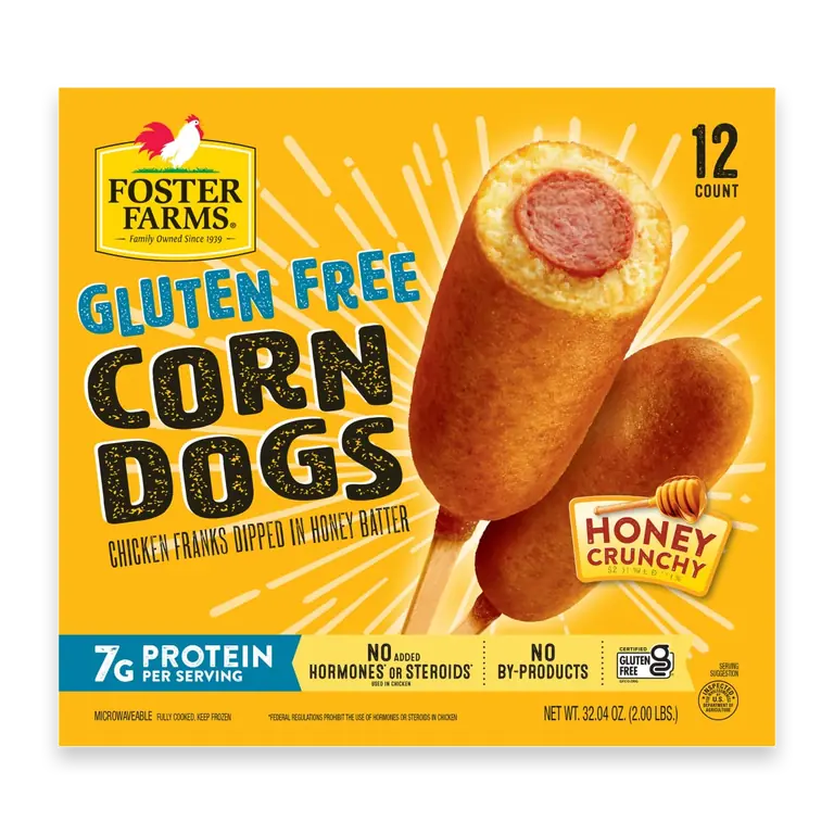 Gluten Free Honey Crunchy Corn Dogs, Frozen - 12 ct