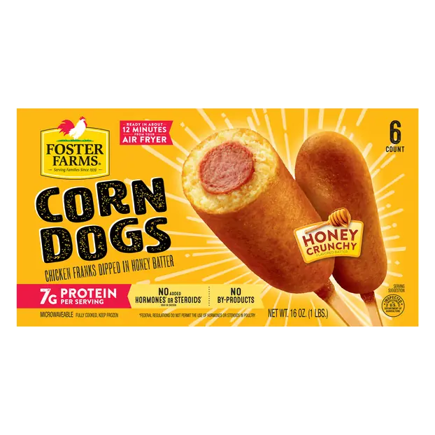 Honey Crunchy Corn Dogs - 6 ct Frozen