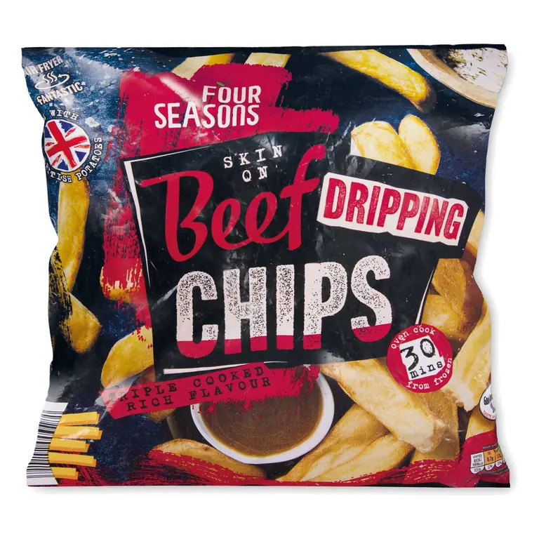 Skin On Beef Dripping Chips