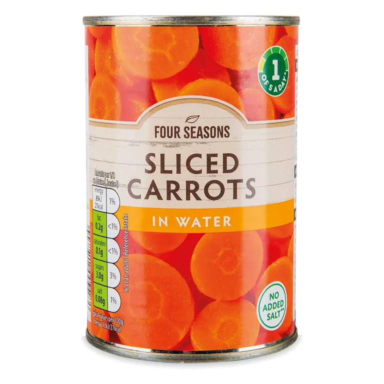 Sliced Carrots in Water