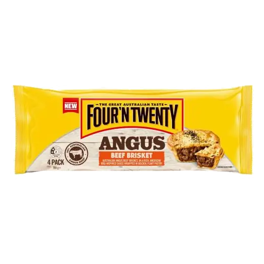Angus BBQ Beef Brisket Pie 4 Pack