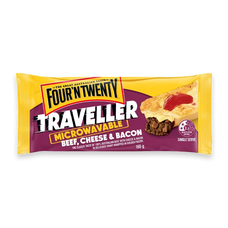 Traveller Microwavable Pie Beef Cheese & Bacon