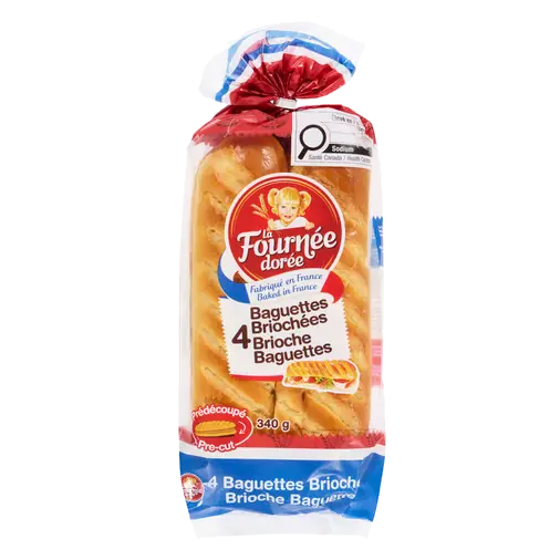 4 Brioche Baguettes 340 g (frozen)