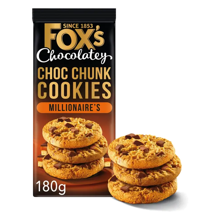 180g Chocolatey Biscuits Millionaire's Chocolate Cookies