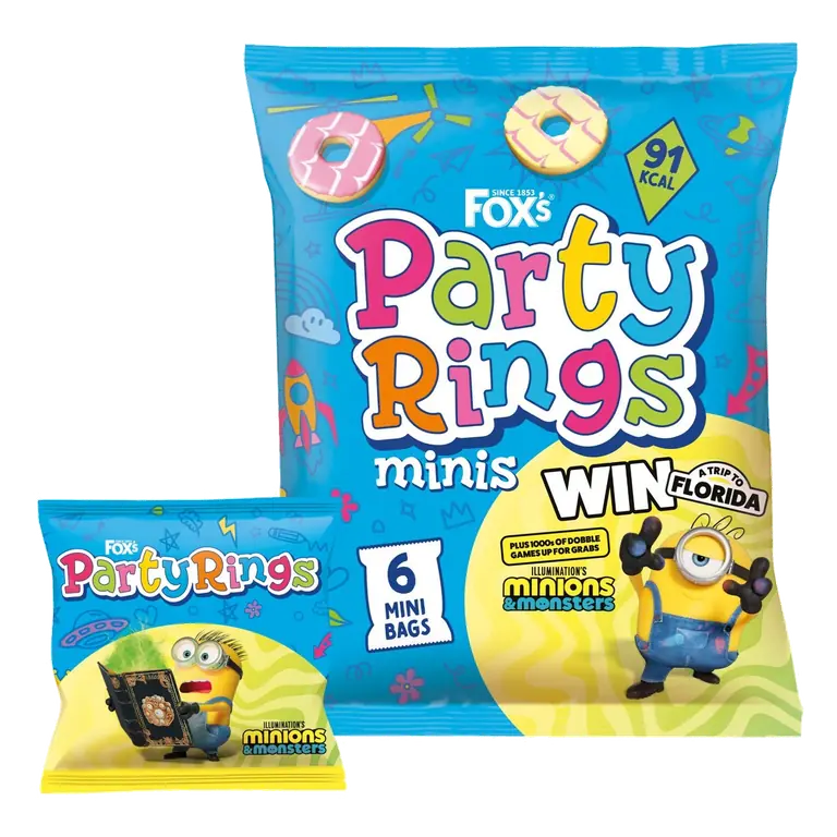 Biscuits Party Rings Minis 6 Snack Bags