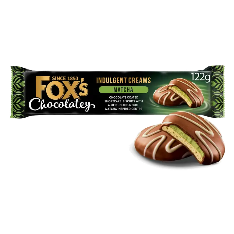 Fox's Chocolatey 122g Indulgent Creams Matcha Biscuits